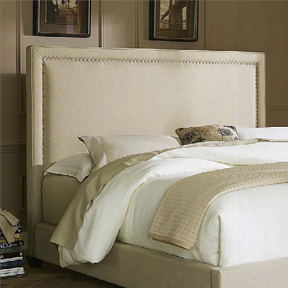 Liberty Furniture Linen Upholstered King Panel Headboard In Natural