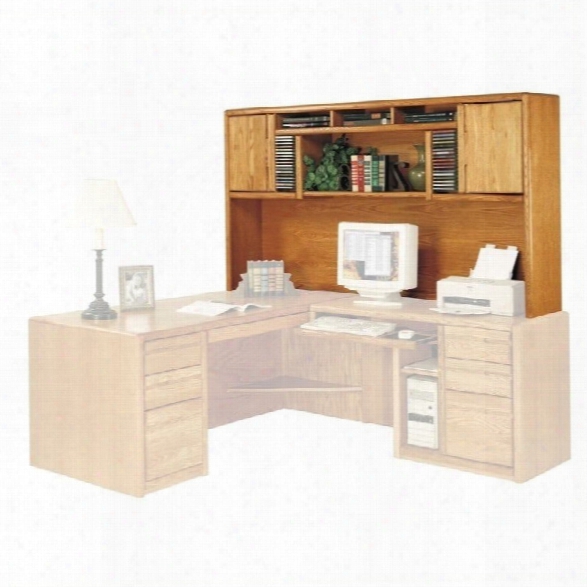 Martin Furniture Contemporary Deluxe Hutch In Medium Oak