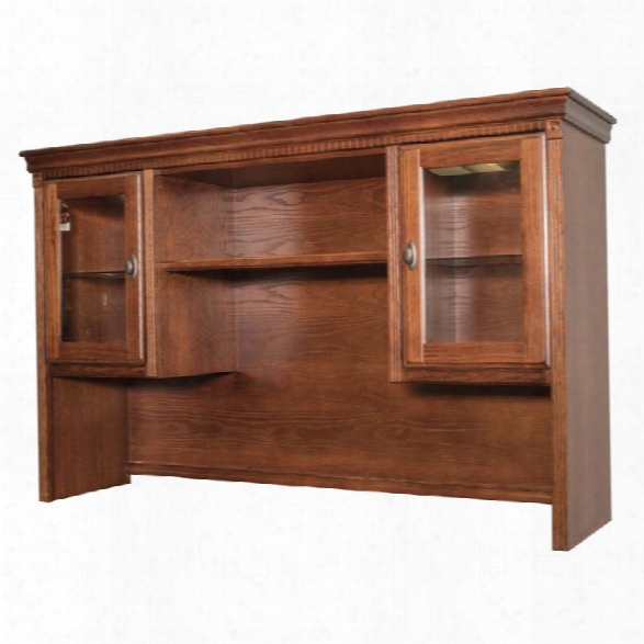 Martin Furniture Huntington Oxford Storage Hutch In Burnish