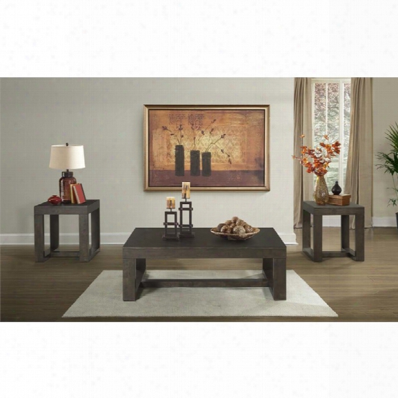 Picket House Furnishings Lexington 3 Piece Coffee Table Set In Walnut