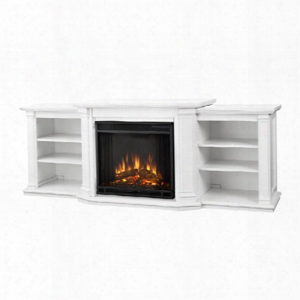 Real Flame Velmont Electric Fireplace Entertainment Unit In White