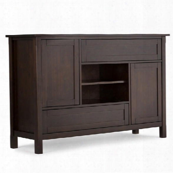 Simpli Home Sidney 60 Tv Stand In Dark Chestnut Brown