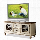 Riverside Furniture Coventry Two Tone TV Console in Dover White