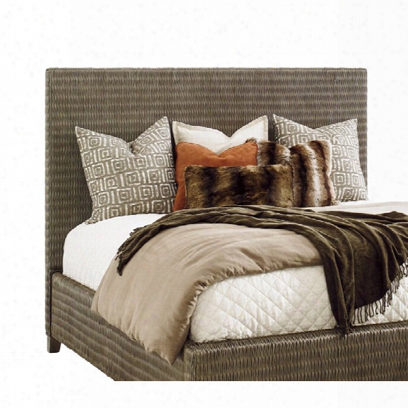 Tommy Bahama Cypress Point King Woven Headboard In Gray