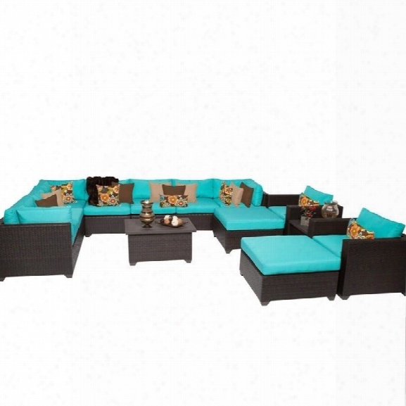 Tkc Belle 13 Piece Outdoor Wicker Sofa Set In Aruba