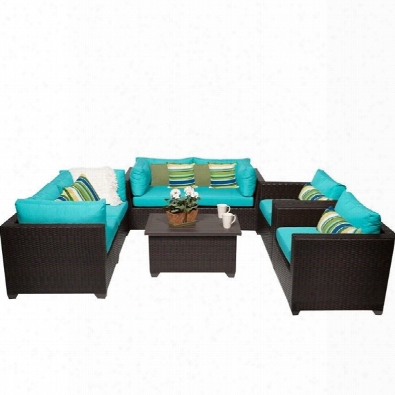 Tkc Belle 7 Piece Outdoor Wicker Sofa Set In Aruba