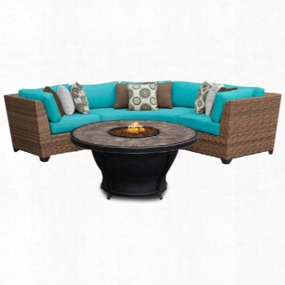 Tkc Laguna 4 Piece Outdoor Wicker Sofa Set In Aruba