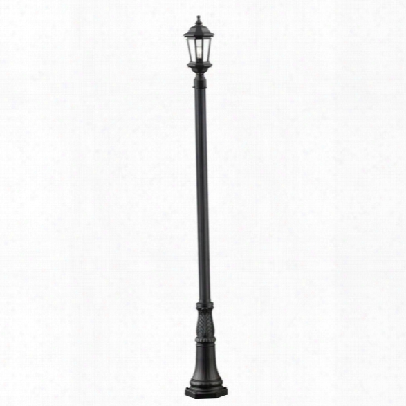 Z-lite Melbourne 1 Light Outdoor Post Light In Black