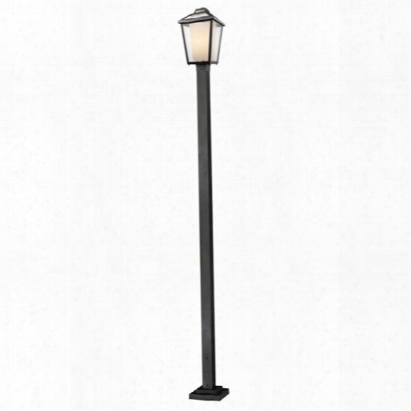 Z-lite Memphis 1 Light Outdoor Post Light In Black