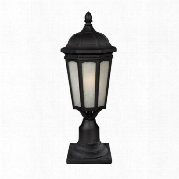 Z-lite Newport 1 Light Outdoor Post Mount Light In Black