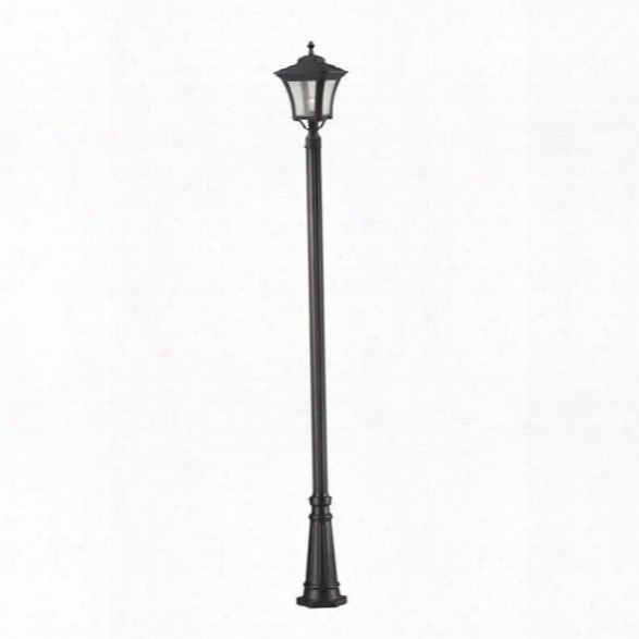 Z-lite Waterdown 1 Light Outdoor Post Liight In Sand Black