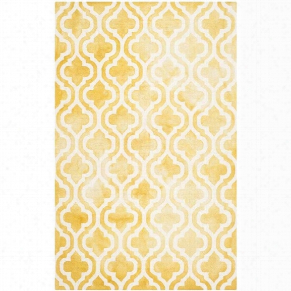 Safavieh Dip Dyed Gold Contemporary Rug - 9' X 12'