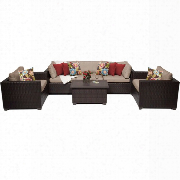 Tkc Belle 6 Piece Patio Wicker Sofa Set