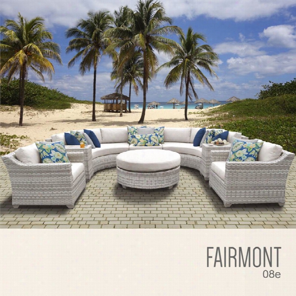 Tkc Fairmont 8 Piece Patio Wicker Sofa Set