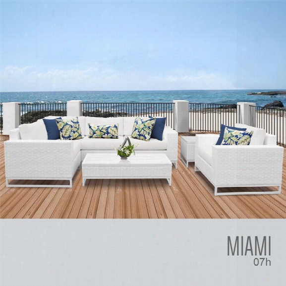 Tkc Miami 7 Piece Patio Wicker Sofa Set