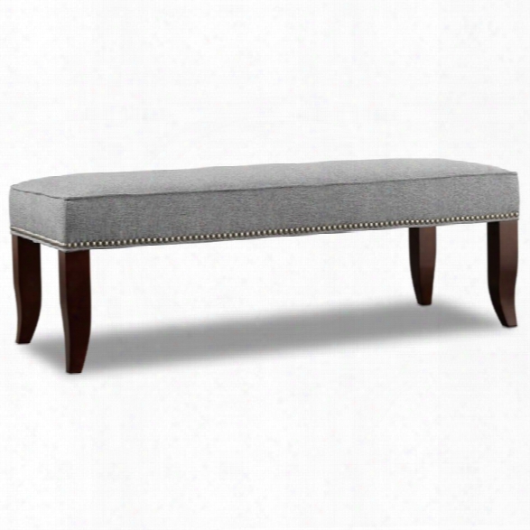 Hooker Furniture Nest Theory Fabric Bedroom Bench In Gray