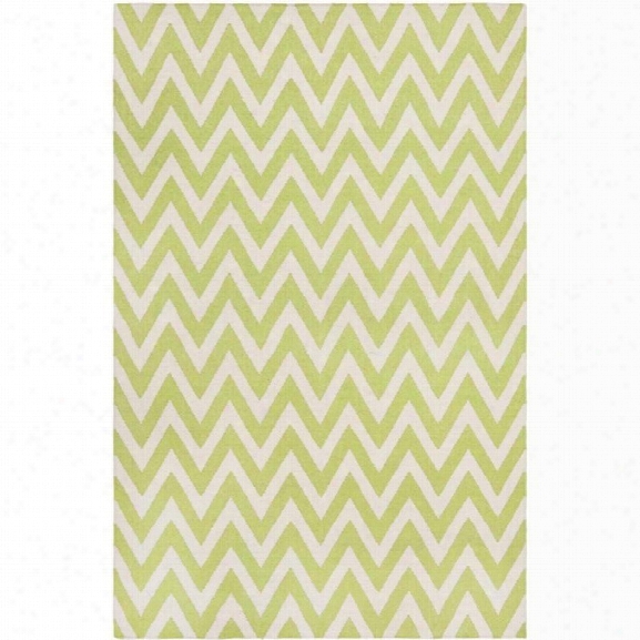 Safavieh Dhurries Green Contemporary Rug - 10' X 14'