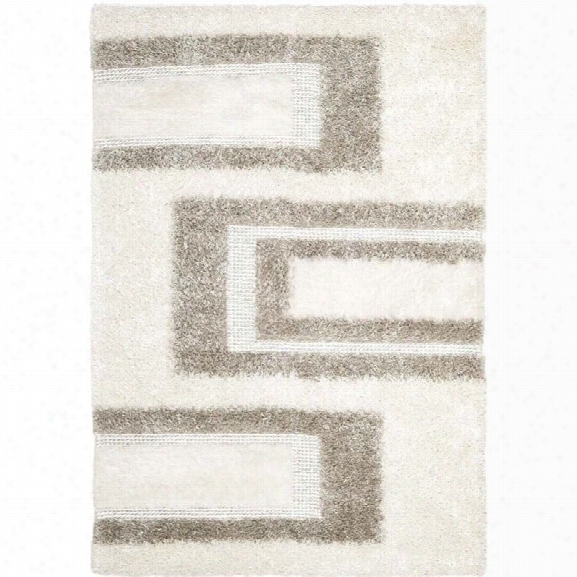 Safavieh Manhattan White Shag Rug - 8' X 10'