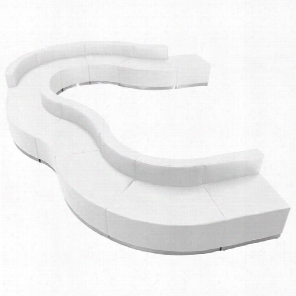 Flash Furniture Hercules Alon 11 Piece Reception Seating In White