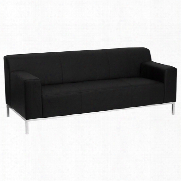 Flash Furniture Hercules Definity Series Contemporary Sofa In Black