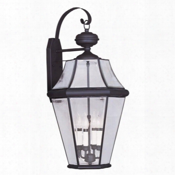 Livex Georgetown Outdoor Wall Lantern In Bronze