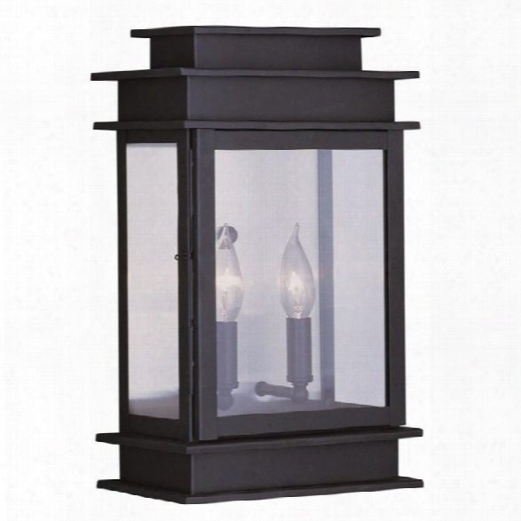 Livex Princeton Outdoor Wall Lantern In Bronze