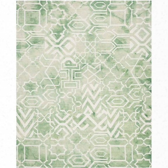 Safavieh Dip Dyed Green Contemporary Rug - 9' X 12'