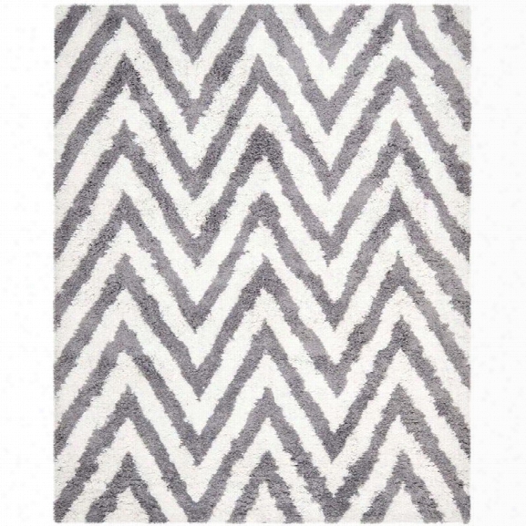 Safavieh Shag Oversized Rug In Ivory / Grey