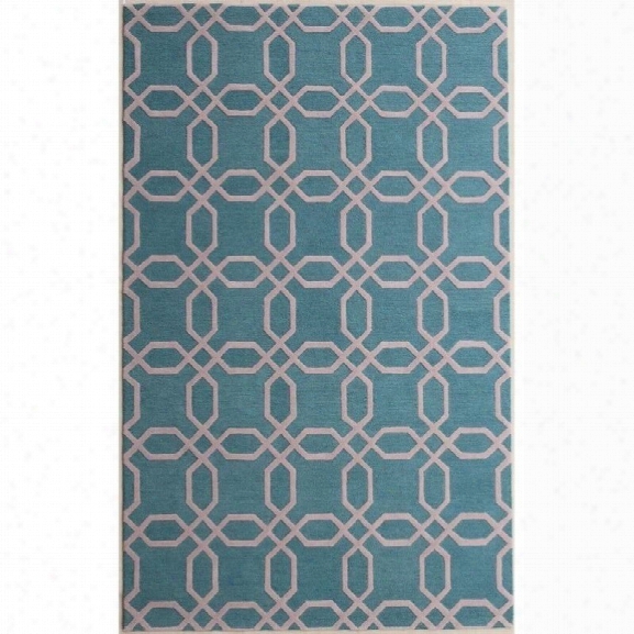 Abbyson Living 8' X 10' New Zealand Wool Rug In Light Turquoise