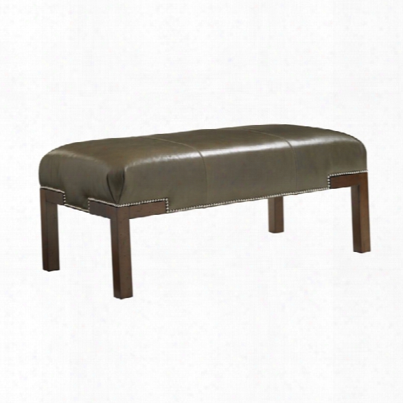 Lexington Coventry Hills Norflok Leather Bench In Kona