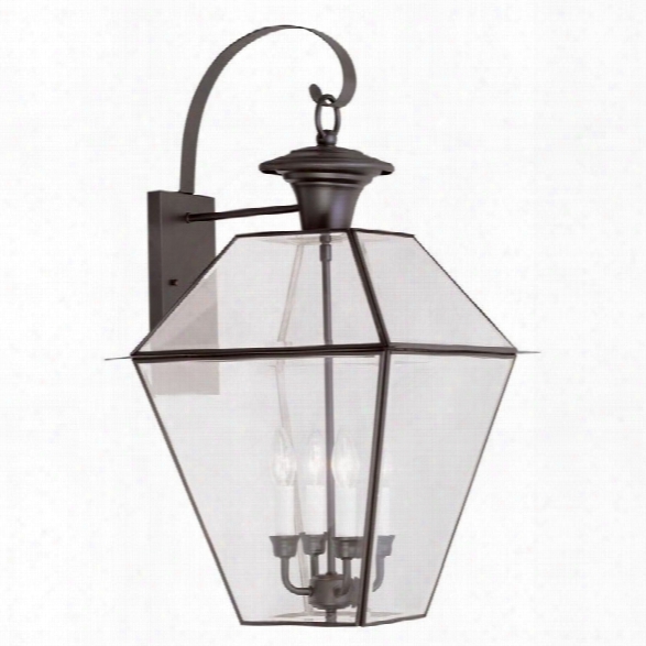 Livex Westover Outdoor Wall Lantern In Bronze