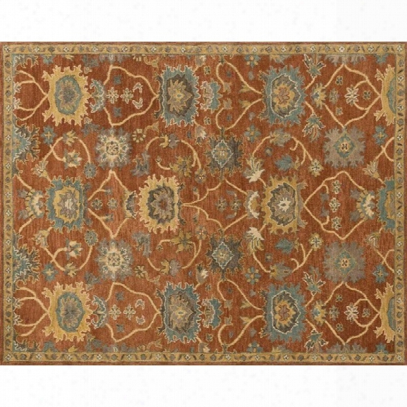 Loloi Underwood 9'3 X 13' Wool Rug In Rust And Gold