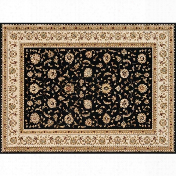 Loloi Welbourne 11'2 X 14'6 Power Loomed Rug In Black And Ivory