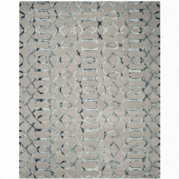 Safavieh Dip Dyed Grey Contemporary Rug - 9' X 12'