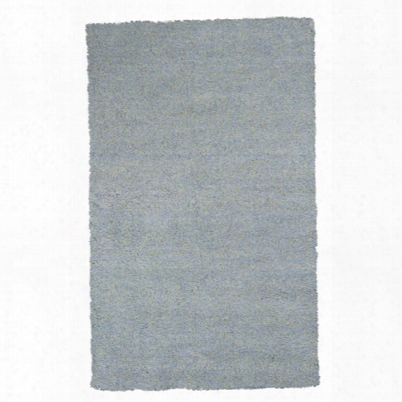 Kas Bliss 9' X 13' Hand-woven Shag Rug In Blue