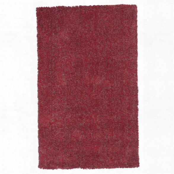 Kas Bliss 9' X 13' Hand-woven Shag Rug In Red