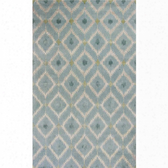 Kas Bob Mackie Home 9' X 13' Hand-tufted Wool Rug In Blue