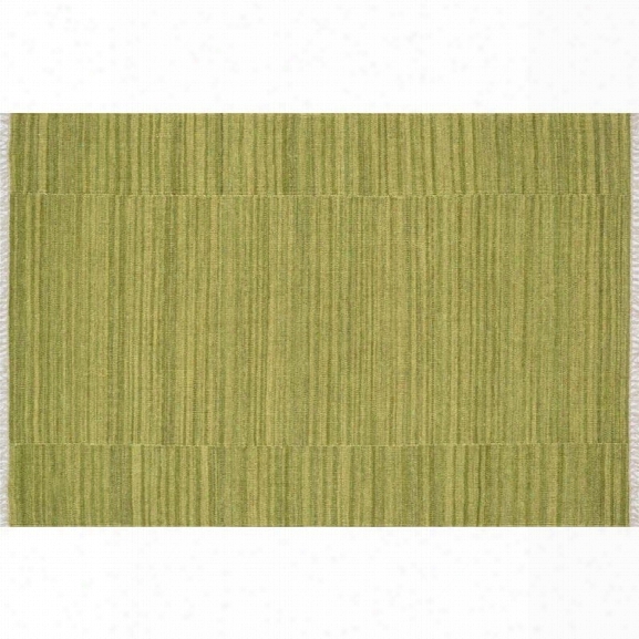 Loloi Anzio 7'9 X 9'9 Flat Weave Wool Rug In Apple Green