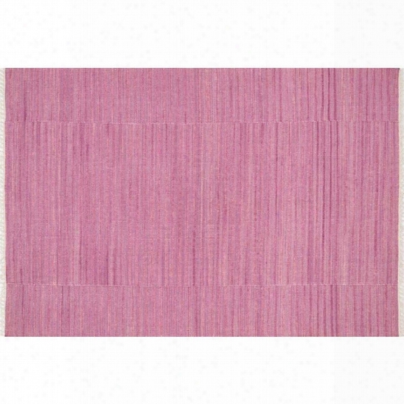 Loloi Anzio 7'9 X 9'9 Flat Weave Wool Rug In Pink