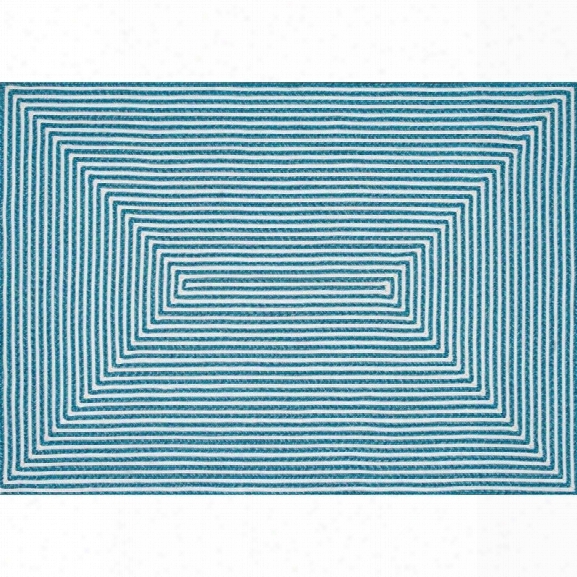 Loloi In Or Out 9'3 X 13' Hand Braided Rug In Aqua