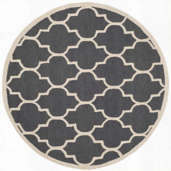 Safavieh Cambridge Dark Grey Transitional Rug - Round 10'