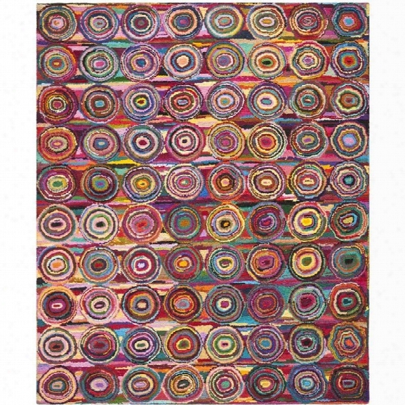 Safavieh Nantucket Pink Contemporary Rug - 11' X 15'