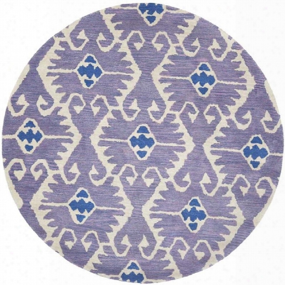 Safavieh Wyndham Lavander Contemporary Rug - Round 8'9