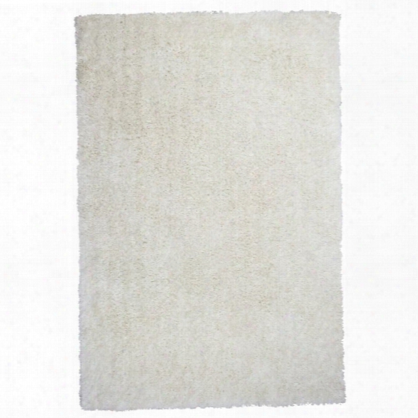 Kas Fina 7'6 X 9'6 Hand-woven Shag Rug In Ivory