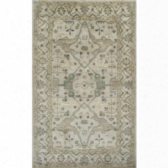 Kas Jaipur 8' X 10'6 Hand-tufted Wool Rug In Beige