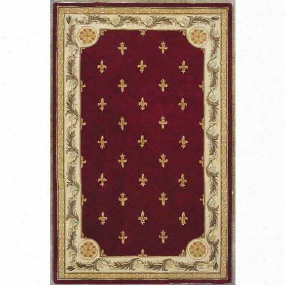 Kas Jewel 9'6 X 13'6 Hand-tufted Wool Rug In Red