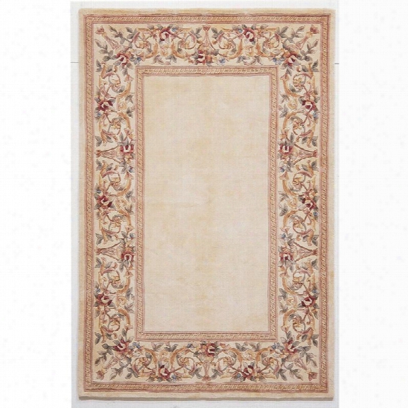 Kas Ruby 5'3 X 8' Hand-tufted Wool Runner Rug In Ivory