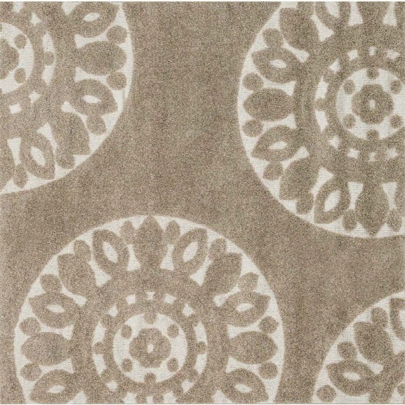 Loloi Enchant 7'7 Square Power Loomed Rug In Beige