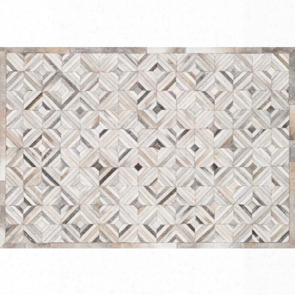 Loloi Promenade 9'3 X 13' Cowhide Rug In Ivory And Gray