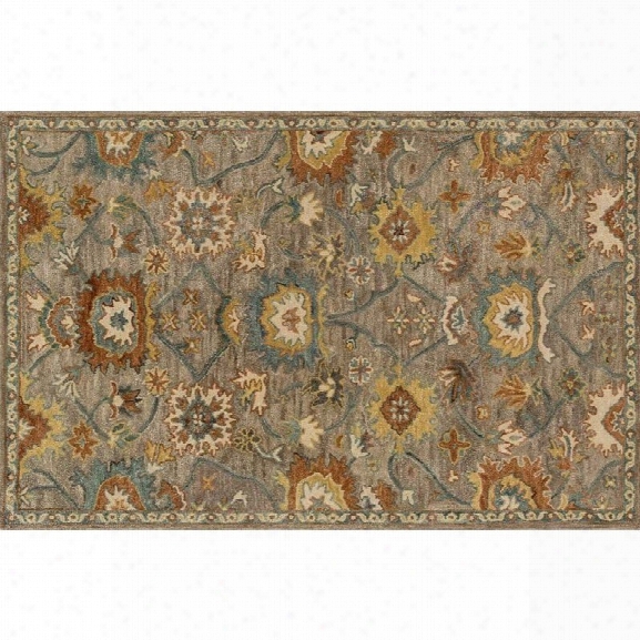 Loloi Underwood 9'3 X 13' Wool Rug In Taupe And Blue